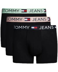 Tommy Hilfiger - Ondergoed ,Zwart ,Katoen 3-Pack Trunk Boxers - Lyst