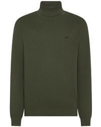 Sun 68 - Truien & Vesten ,Groen ,Katoen Turtle Sweater Rice Knitway L/S - Lyst