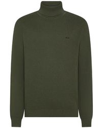 Sun 68 - Truien & Vesten ,Groen ,Katoen Turtle Sweater Rice Knitway L/S - Lyst