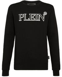 Philipp Plein - Baumwoll-fleece rundhals-sweatshirt - Lyst