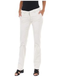 Met - Broeken ,Wit ,Katoen Chino Broek Rechte Snit - Lyst