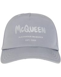 Alexander McQueen - Logo Print e Baseballkappe - Lyst