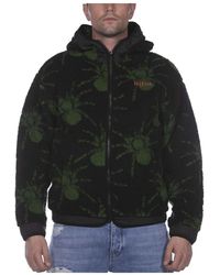 Iuter - Spider fur zip hoodie schwarzer sweatshirt - Lyst