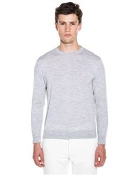 Eleventy - Feiner Merino-Wollpullover Langarm - Lyst