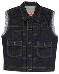 KENZO - Badges Cut Off Trucker - Lyst