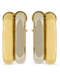 Rabanne - Accessoires ,Geel ,Xl Link Oorbellen - Lyst