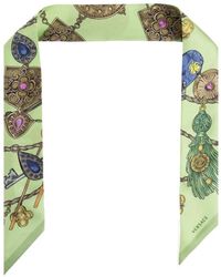 Versace - Accessoires ,Groen ,Silk Scarf - Lyst