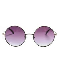 Skechers - Runde polarisierte metallsonnenbrille - Lyst