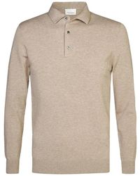 Profuomo - Truien & Vesten ,Katoen Luxury Basic Onepiece Polo - Lyst