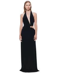 Misha - Kleedjes ,Zwart ,Polyester Devon Cupro Dress - Lyst