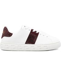 Versace - Greca Embellished Nylon Sneakers - Lyst