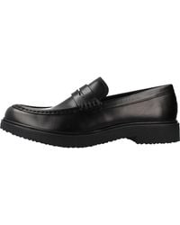 Geox - Schoenen ,Zwart ,Leer U Massimiano - Lyst
