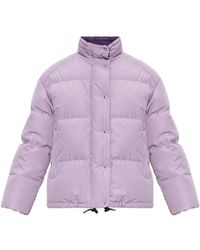 Moncler - Jassen ,Paars ,Katoen Verone Kort Donsjack - Lyst