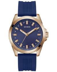 Guess - Accessoires ,Blauw ,Champ Horloge 44 Mm - Lyst
