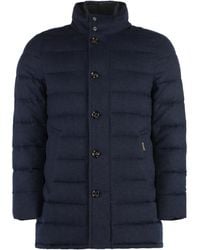 Moorer - Jassen ,Blauw ,Kasjmier Kasjmier Donsjack Met Ganzendons - Lyst