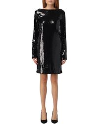 HUGO - Grünes Sequin Boss Mini Kleid - Lyst