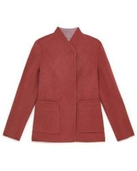 Maliparmi - Jassen ,Rood ,Wol Double Wool Jacket - Lyst