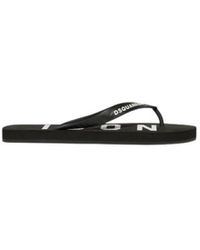 DSquared² - Icon Flip Flops - Lyst