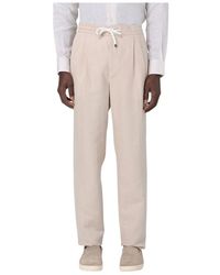 Brunello Cucinelli - Blaue Wollhose Stilvolles Handwerk - Lyst