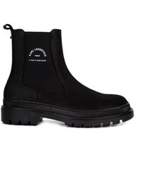Karl Lagerfeld - Botines de caña alta - Lyst