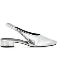 Aeyde - Schoenen ,Grijs ,Leer Dua Slingback Van Gelamineerd Leer - Lyst