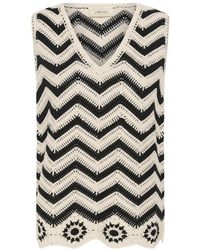 Cream - V-Neck Truien - Lyst