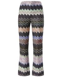 Missoni - Zigzag Knit Flared Pants - Lyst