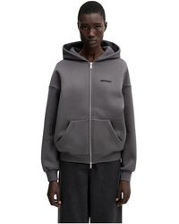 WRSTBHVR - Hoodies & Sweatvesten ,Grijs ,Katoen Diago V2 Zip Hoodie - Lyst