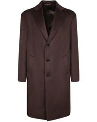 Lardini - Jassen ,Bruin ,Kasjmier Elegante Kasjmier Lange Jas - Lyst