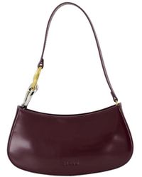 STAUD - Burgunder Leder Schultertasche - Lyst