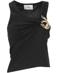 Coperni - Emoji Metal-Embellished Katoenen Tanktop - Lyst