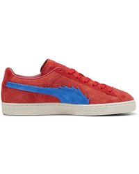 PUMA - Sneakers suede one piece rosse - Lyst