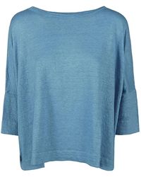 Zero C - Tops ,Blauw ,Linnen C-Zero Shirt - Lyst
