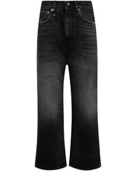 R13 - Jeans ,Zwart ,Katoen Essex Straight Leg Jeans - Lyst