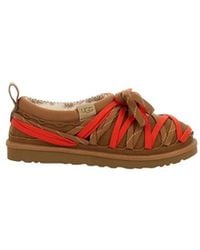 UGG - Schoenen ,Bruin ,Suède Tasman Lace Slipper - Lyst