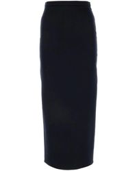 Max Mara - Blauer High-Waist-Rock Mit Schlitz Hinten - Lyst