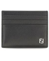 Fendi - Bi-Fold Kaarthouder Met Ff Logo - Lyst