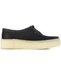 Clarks - Schwarzer wallabee cup schnürschuh - Lyst