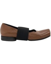 Uma Wang - Leder Ballerina Strap Schuhe - Lyst