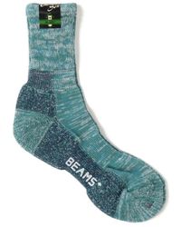 Beams Plus - Ondergoed ,Groen ,Katoen Authentieke Outdoor Sokken - Lyst