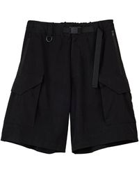 Y-3 - Gewaschene bermuda shorts - Lyst