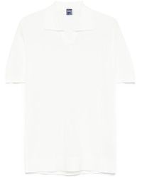 Fedeli - Tops ,Wit ,Katoen Katoenen Piqué Poloshirt - Lyst