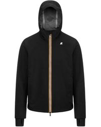 K-Way - Jassen ,Zwart ,Nylon Lichtgewicht Jas - Lyst