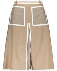 Burberry - Midi Skirts - Lyst