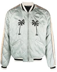 Palm Angels - Jassen ,Groen ,Geborduurd Motief Gewatteerd Jack - Lyst