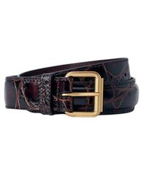 Dries Van Noten - Leren Riem Met Reliëf - Lyst
