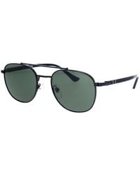 Persol - Elegante sonnenbrille mit grünen kristallgläsern - Lyst