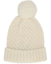 Moorer - Accessoires ,Wit ,Gebreide Muts - Lyst