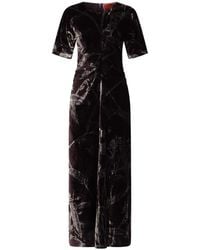 La DoubleJ - Kleedjes ,Bruin ,Leer Angelica Dress - Lyst