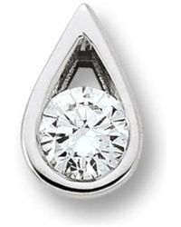 ONE ELEMENT - Eleganter Diamant-Tropfen-Anhänger Weißgold - Lyst